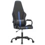 Gaming chair with blue and black synthetic leather massage by , Gaming chairs - Ref: Foro24-345557, Price: 112,74 €, Discount: %