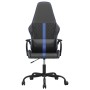 Gaming chair with blue and black synthetic leather massage by , Gaming chairs - Ref: Foro24-345557, Price: 112,74 €, Discount: %