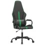 Gaming chair with green and black synthetic leather massage by , Gaming chairs - Ref: Foro24-345560, Price: 112,74 €, Discoun...