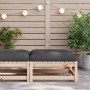 Garden stool with solid pine wood cushion by , Modular outdoor sofas - Ref: Foro24-838093, Price: 60,83 €, Discount: %