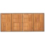 Mesa de jardín superficie de madera ratán PE negro 190x80x74 cm de , Mesas de jardín - Ref: Foro24-365309, Precio: 212,99 €, ...