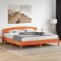 Cabecero de cama madera maciza de pino marrón cera 180 cm de , Cabeceros y pies de cama - Ref: Foro24-842493, Precio: 54,56 €...