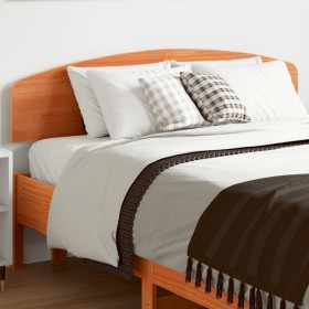 Wax brown solid pine wood bed headboard 135 cm by , Headboards and footboards - Ref: Foro24-842509, Price: 47,99 €, Discount: %