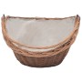 Firewood basket with natural willow handle 60x44x55 cm by vidaXL, Firewood bags and holders - Ref: Foro24-286988, Price: 47,3...