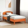 Cabecero de cama madera maciza de pino marrón cera 90 cm de , Cabeceros y pies de cama - Ref: Foro24-842521, Precio: 39,41 €,...