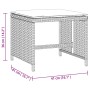 Garden stools and cushions 4 pcs light gray PE rattan 41x41x36cm by , Outdoor ottomans - Ref: Foro24-365046, Price: 99,46 €, ...