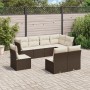 8-teilige Gartensofagarnitur und braune synthetische Rattankissen von , Gartensets - Ref: Foro24-3217763, Preis: 526,60 €, Ra...