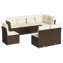 8-piece garden sofa set and brown synthetic rattan cushions by , Garden sets - Ref: Foro24-3217763, Price: 526,60 €, Discount: %