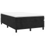 Cama box spring con colchón terciopelo negro 120x190 cm de , Camas y somieres - Ref: Foro24-3269705, Precio: 348,96 €, Descue...