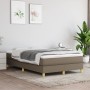 Box spring bed with taupe gray fabric mattress 120x190 cm by , Beds and slatted bases - Ref: Foro24-3269668, Price: 332,80 €,...