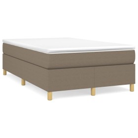 Cama box spring con colchón tela gris taupe 120x190 cm de , Camas y somieres - Ref: Foro24-3269694, Precio: 361,99 €, Descuen...