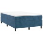 Cama box spring con colchón terciopelo azul oscuro 120x190 cm de , Camas y somieres - Ref: Foro24-3269707, Precio: 348,96 €, ...