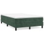 Box spring bed with dark green velvet mattress 120x190 cm by , Beds and slatted bases - Ref: Foro24-3269680, Price: 334,46 €,...