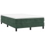 Cama box spring con colchón terciopelo verde oscuro 120x190 cm de , Camas y somieres - Ref: Foro24-3269680, Precio: 341,03 €,...