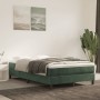 Cama box spring con colchón terciopelo verde oscuro 120x190 cm de , Camas y somieres - Ref: Foro24-3269680, Precio: 341,03 €,...