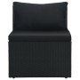 4-teiliges Gartenmöbel-Set und schwarze synthetische Rattankissen von vidaXL, Outdoor-Sofas - Ref: Foro24-47811, Preis: 481,9...