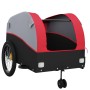 Black and red iron bicycle trailer 45 kg by , Bicycle trailers - Ref: Foro24-94153, Price: 95,99 €, Discount: %