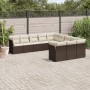 Garden sofa set 11 pieces with brown synthetic rattan cushions by , Garden sets - Ref: Foro24-3218413, Price: 741,21 €, Disco...