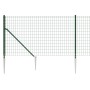 Cerca de alambre con pinchos de anclaje verde 1,1x10 m de , Paneles de vallas - Ref: Foro24-154098, Precio: 110,82 €, Descuen...