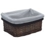 Stackable basket set 3 pieces natural brown willow by vidaXL, Storage baskets - Ref: Foro24-286977, Price: 34,38 €, Discount: %