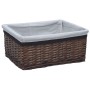 Stackable basket set 3 pieces natural brown willow by vidaXL, Storage baskets - Ref: Foro24-286977, Price: 34,38 €, Discount: %