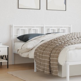 Cabecero de metal blanco 160 cm de , Cabeceros y pies de cama - Ref: Foro24-374325, Precio: 44,99 €, Descuento: %