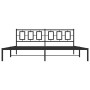 Bed frame with black metal headboard 200x200 cm by , Beds and slatted bases - Ref: Foro24-374248, Price: 125,60 €, Discount: %