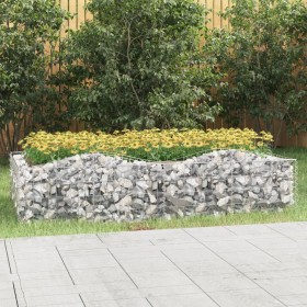 Galvanized iron arch shaped gabion flower bed 200x100x50 cm by , Pots and planters - Ref: Foro24-153550, Price: 60,99 €, Disc...