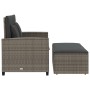 Garden sofa with cushions 2 seater gray synthetic rattan by , Outdoor sofas - Ref: Foro24-365134, Price: 280,36 €, Discount: %