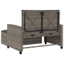 Garden sofa with cushions 2 seater gray synthetic rattan by , Outdoor sofas - Ref: Foro24-365134, Price: 280,36 €, Discount: %