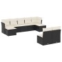 8-teiliges Gartensofa-Set und schwarze synthetische Rattankissen von , Gartensets - Ref: Foro24-3250105, Preis: 530,66 €, Rab...