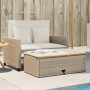 Gartensofa mit Kissen 2-Sitzer aus Rattan und beigem Akazienholz von , Outdoor-Sofas - Ref: Foro24-365143, Preis: 338,74 €, R...