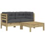 2-Sitzer-Gartensofa mit Kissen und Fußstütze von , Modulare Sofas für den Außenbereich - Ref: Foro24-838180, Preis: 222,01 €,...