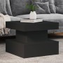 Coffee table with LED lights black 50x50x40 cm by , Coffee table - Ref: Foro24-839841, Price: 85,47 €, Discount: %