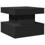 Mesa de centro con luces LED negro 50x50x40 cm de , Mesas de centro - Ref: Foro24-839841, Precio: 85,47 €, Descuento: %