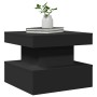 Mesa de centro con luces LED negro 50x50x40 cm de , Mesas de centro - Ref: Foro24-839841, Precio: 85,47 €, Descuento: %