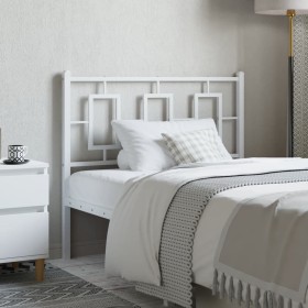 White metal headboard 100 cm by , Headboards and footboards - Ref: Foro24-374319, Price: 33,99 €, Discount: %