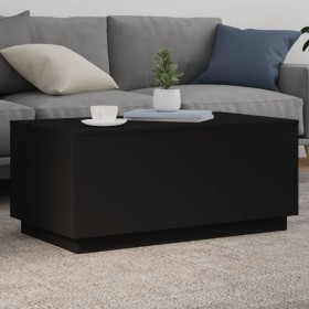 Mesa de centro con luces LED negro 90x50x40 cm de , Mesas de centro - Ref: Foro24-839876, Precio: 85,12 €, Descuento: %