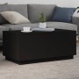 Mesa de centro con luces LED negro 90x50x40 cm de , Mesas de centro - Ref: Foro24-839876, Precio: 84,99 €, Descuento: %