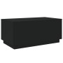 Mesa de centro con luces LED negro 90x50x40 cm de , Mesas de centro - Ref: Foro24-839876, Precio: 84,99 €, Descuento: %