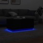 Mesa de centro con luces LED negro 90x50x40 cm de , Mesas de centro - Ref: Foro24-839876, Precio: 84,99 €, Descuento: %