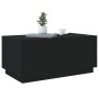 Mesa de centro con luces LED negro 90x50x40 cm de , Mesas de centro - Ref: Foro24-839876, Precio: 84,99 €, Descuento: %