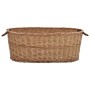 Firewood basket with carrying handles natural willow 88x57x34cm by vidaXL, Firewood bags and holders - Ref: Foro24-286984, Pr...