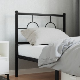 Black metal headboard 75 cm by , Headboards and footboards - Ref: Foro24-376252, Price: 30,99 €, Discount: %