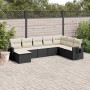 8-piece garden sofa set and black synthetic rattan cushions by , Garden sets - Ref: Foro24-3252893, Price: 479,31 €, Discount: %