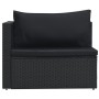 5-piece garden furniture set and black synthetic rattan cushions by vidaXL, Garden sets - Ref: Foro24-47813, Price: 383,90 €,...