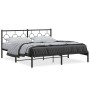 Estructura de cama con cabecero metal negro 183x213 cm de , Camas y somieres - Ref: Foro24-376231, Precio: 106,75 €, Descuent...