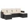 6-piece garden sofa set and black synthetic rattan cushions by , Garden sets - Ref: Foro24-3258619, Price: 364,55 €, Discount: %