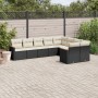 8-teiliges Gartensofa-Set und schwarze synthetische Rattankissen von , Gartensets - Ref: Foro24-3258703, Preis: 552,57 €, Rab...