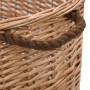 Firewood basket with natural willow carrying handles 78x54x34cm by vidaXL, Firewood bags and holders - Ref: Foro24-286983, Pr...